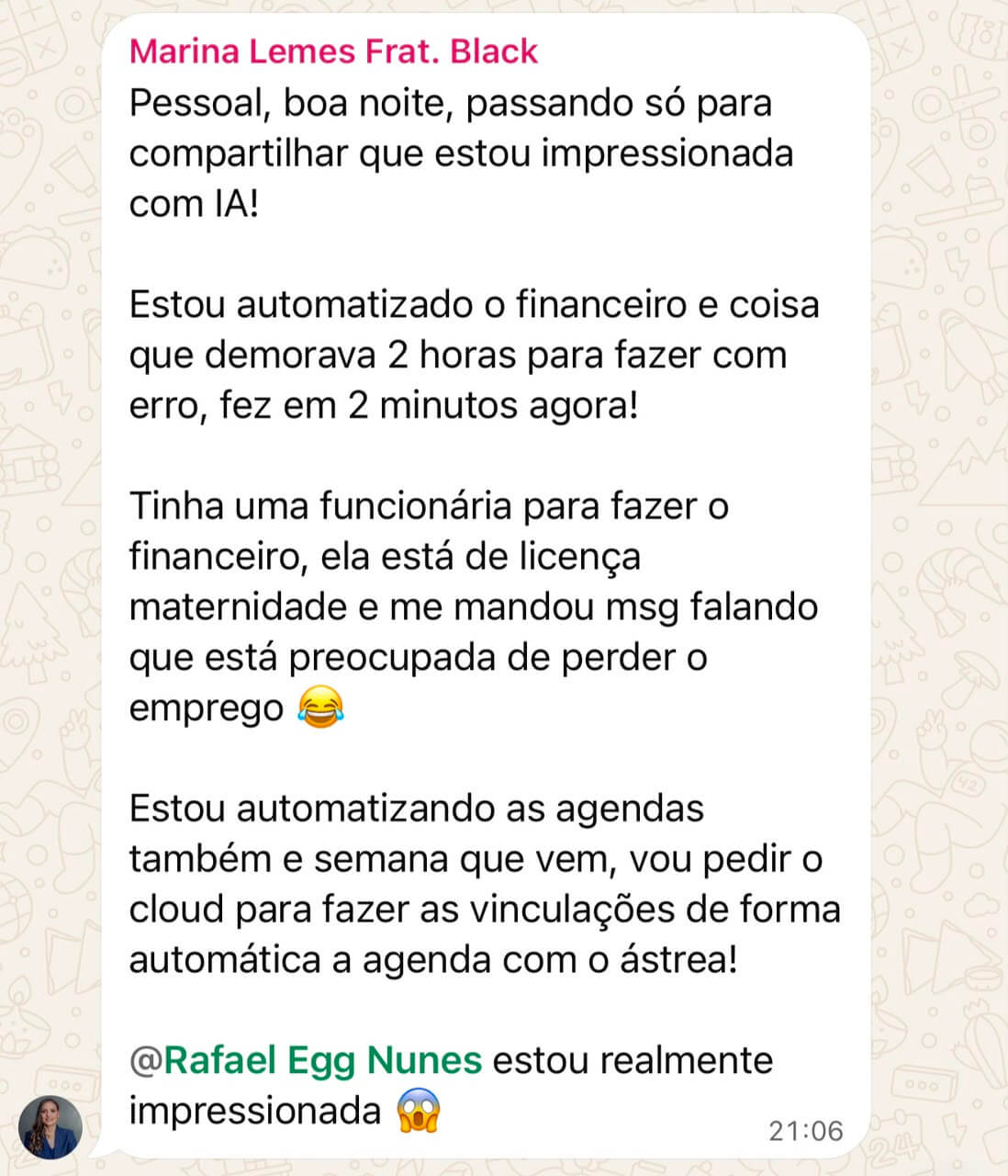 Depoimento de advogado